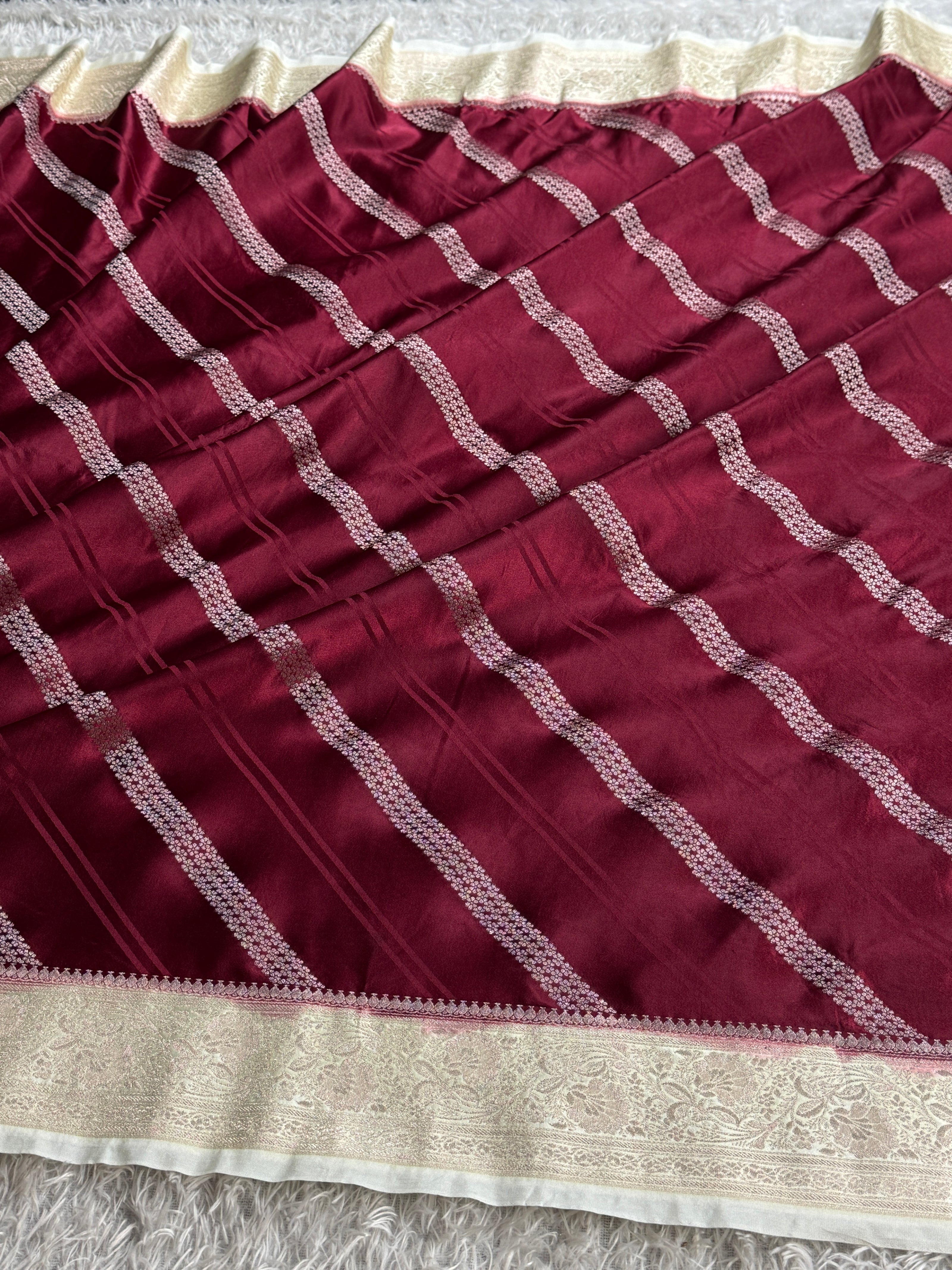 BANARASI MASHRU KATAN SILK SAREE MK088