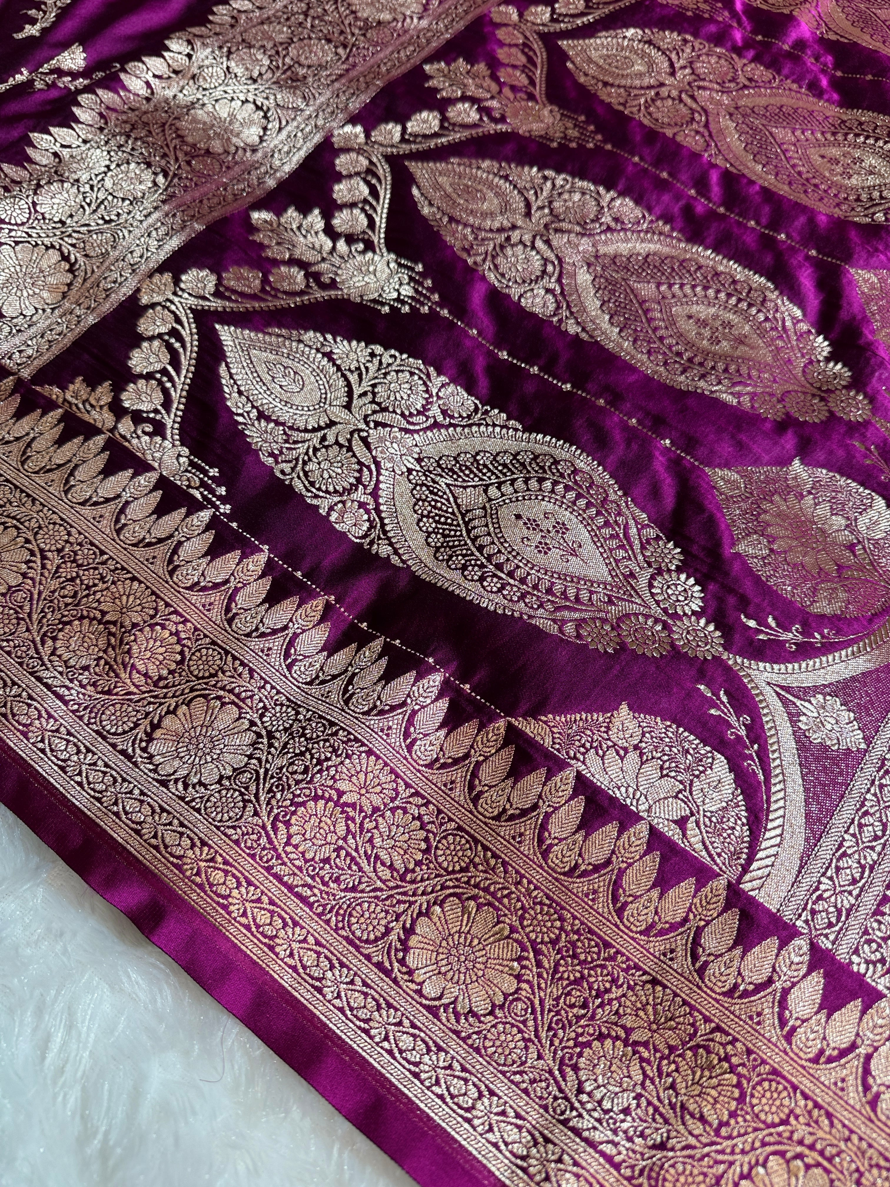 BANARASI MASHRU KATAN SILK SAREE HN524