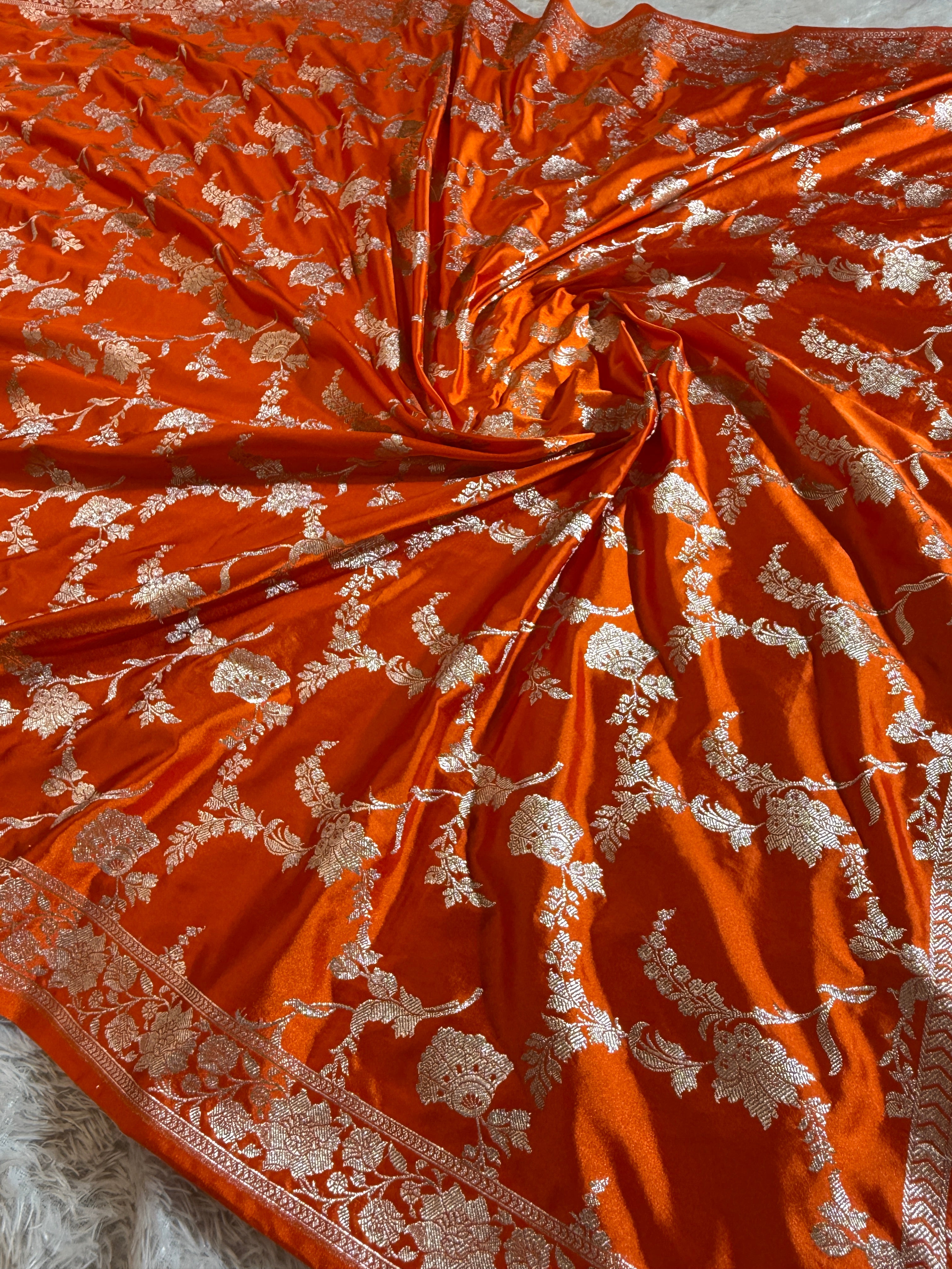 BANARASI MASHRU KATAN SILK SAREE HN514