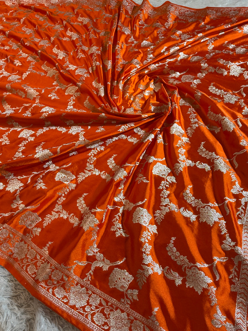 BANARASI MASHRU KATAN SILK SAREE HN514