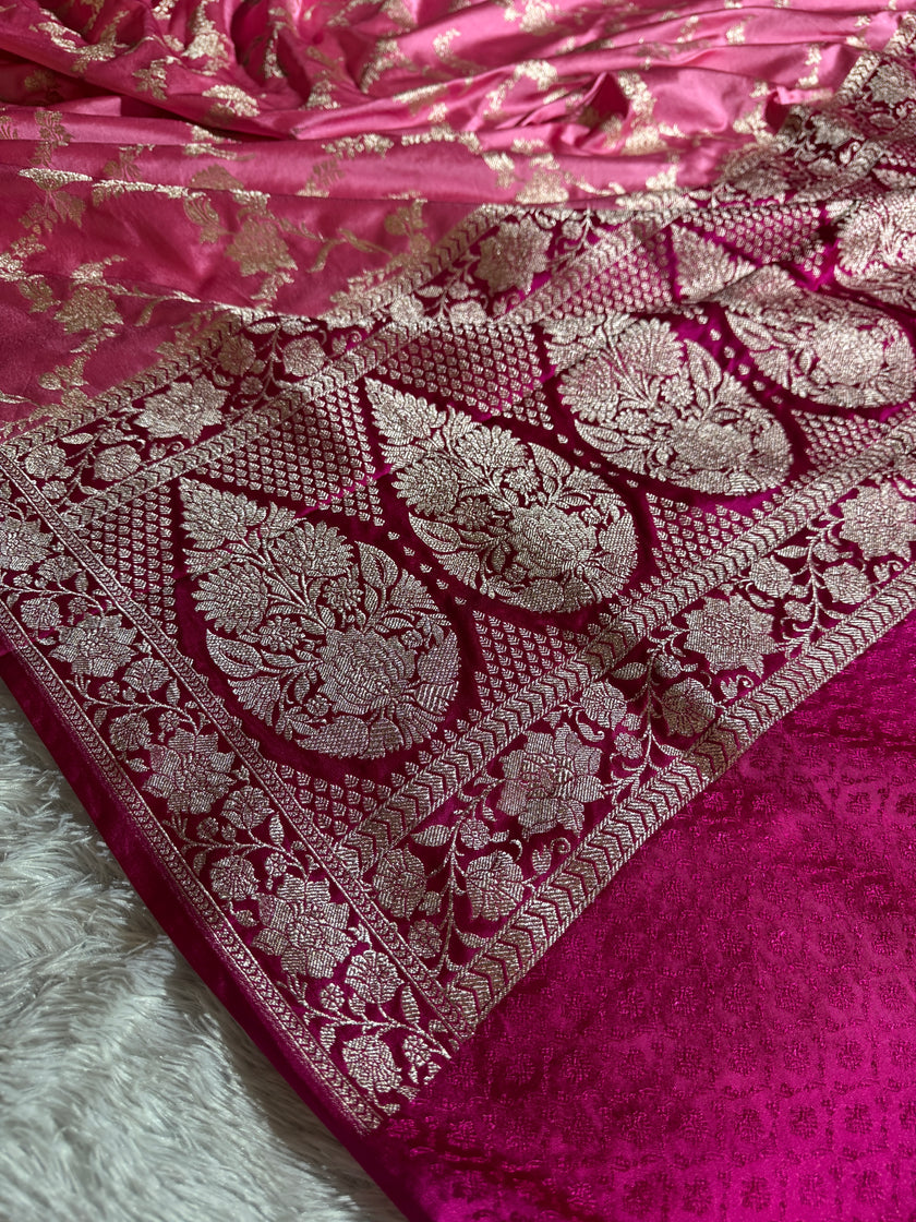 BANARASI MASHRU KATAN SILK SAREE HN514