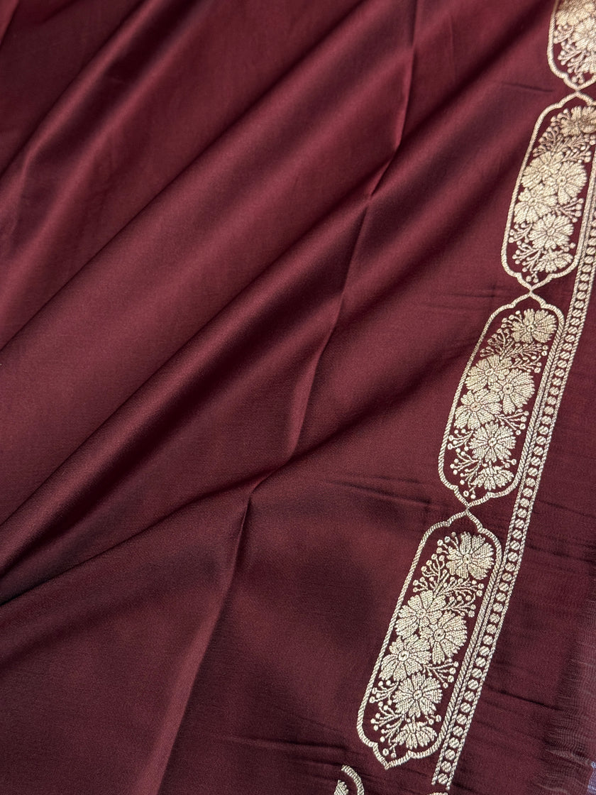 BANARASI MASHRU KATAN SILK SAREE MK046