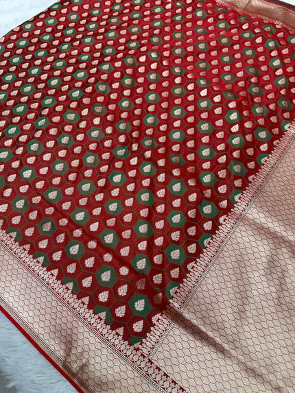 Banarasi mashru katan silk saree tanchui design hn112