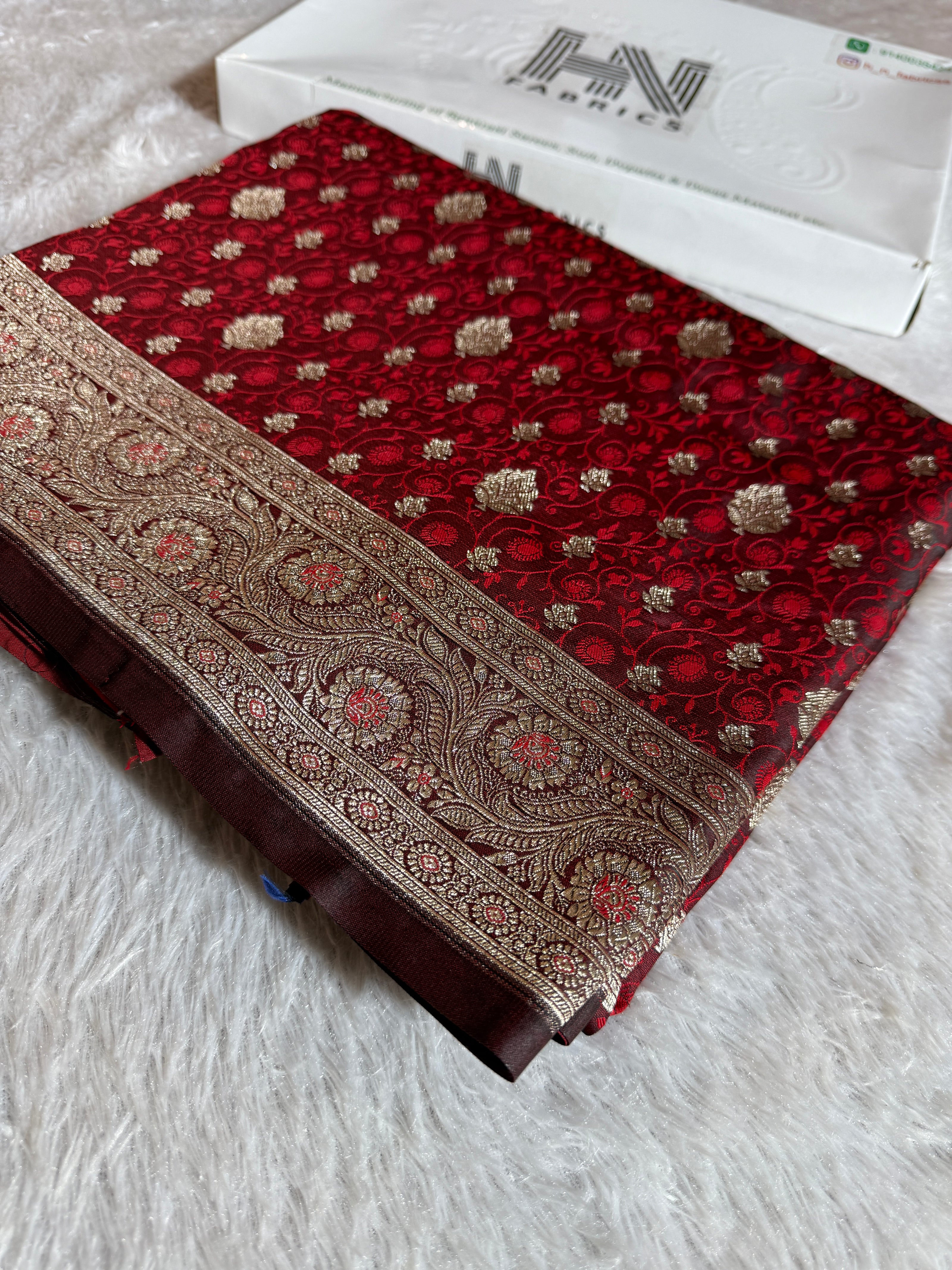 BANARASI MASHRU KATAN SILK SAREE