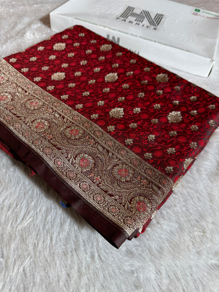 BANARASI MASHRU KATAN SILK SAREE