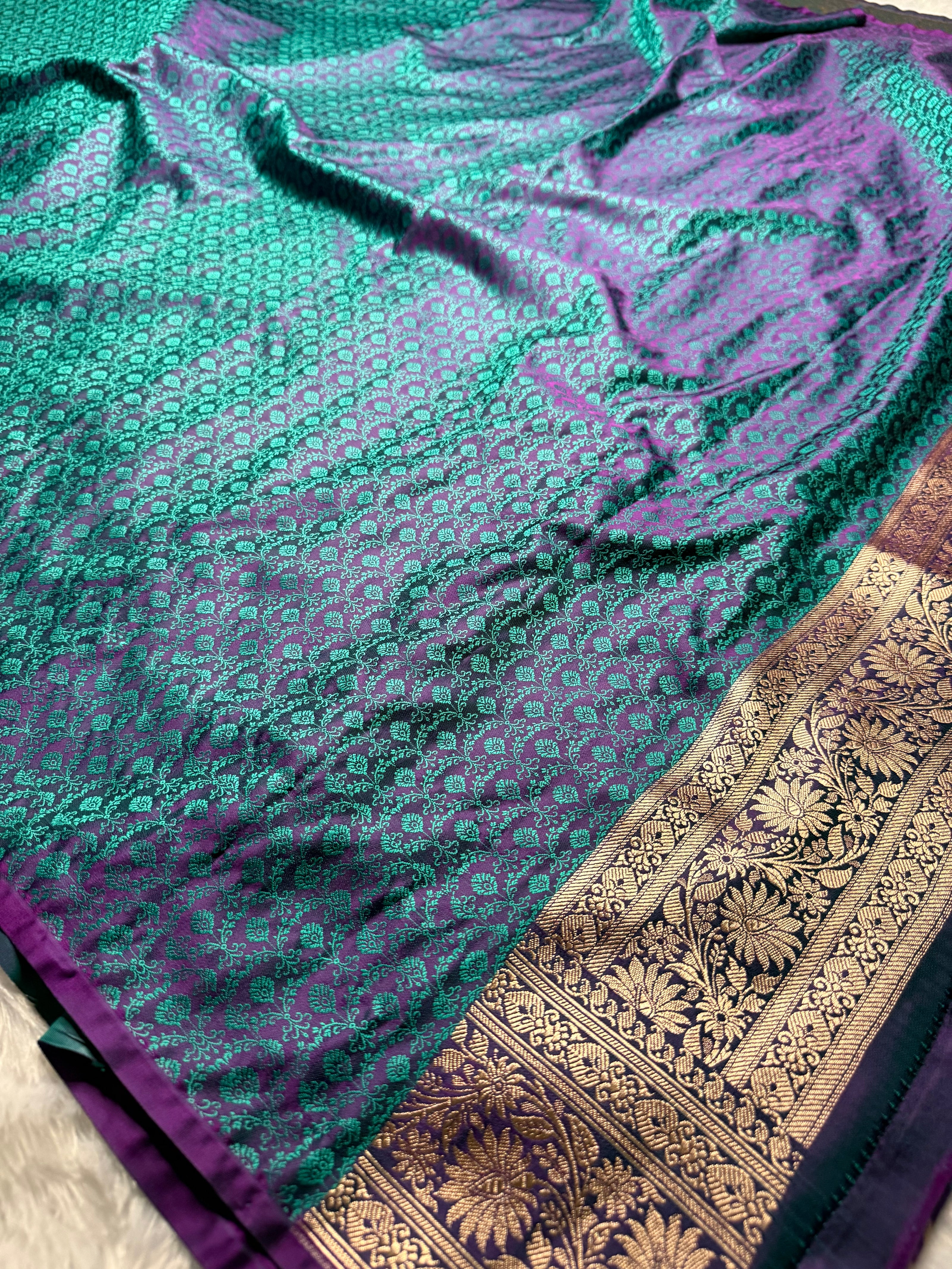 BANARASI MASHRU KATAN SILK SAREE HN198