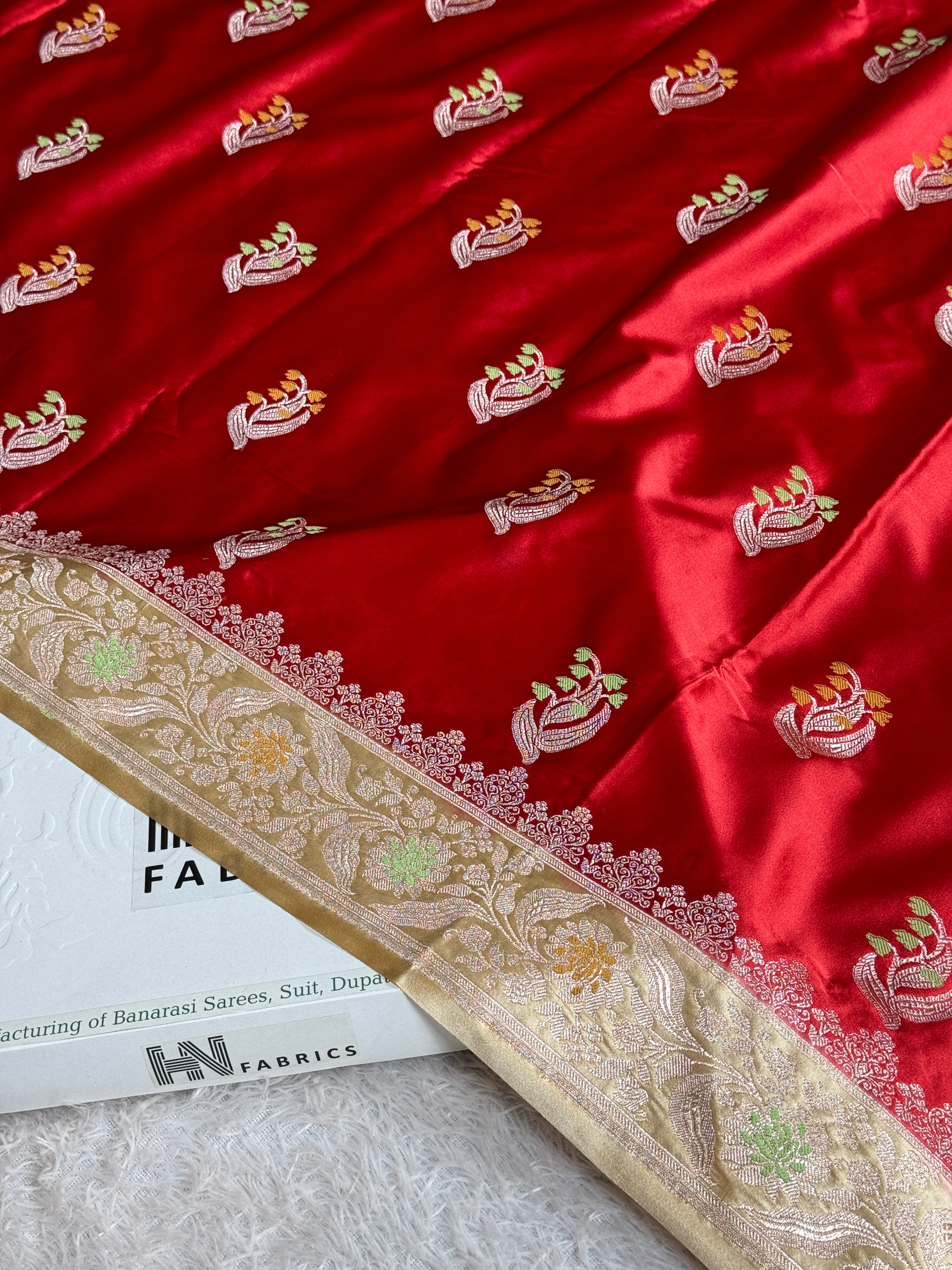 BANARASI MASHRU KATAN SILK SAREE MK042
