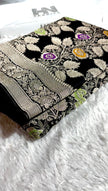 BANARASI MASHRU KATAN SILK SAREE MENAKARI WORK HN222