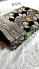 BANARASI MASHRU KATAN SILK SAREE MENAKARI WORK HN222