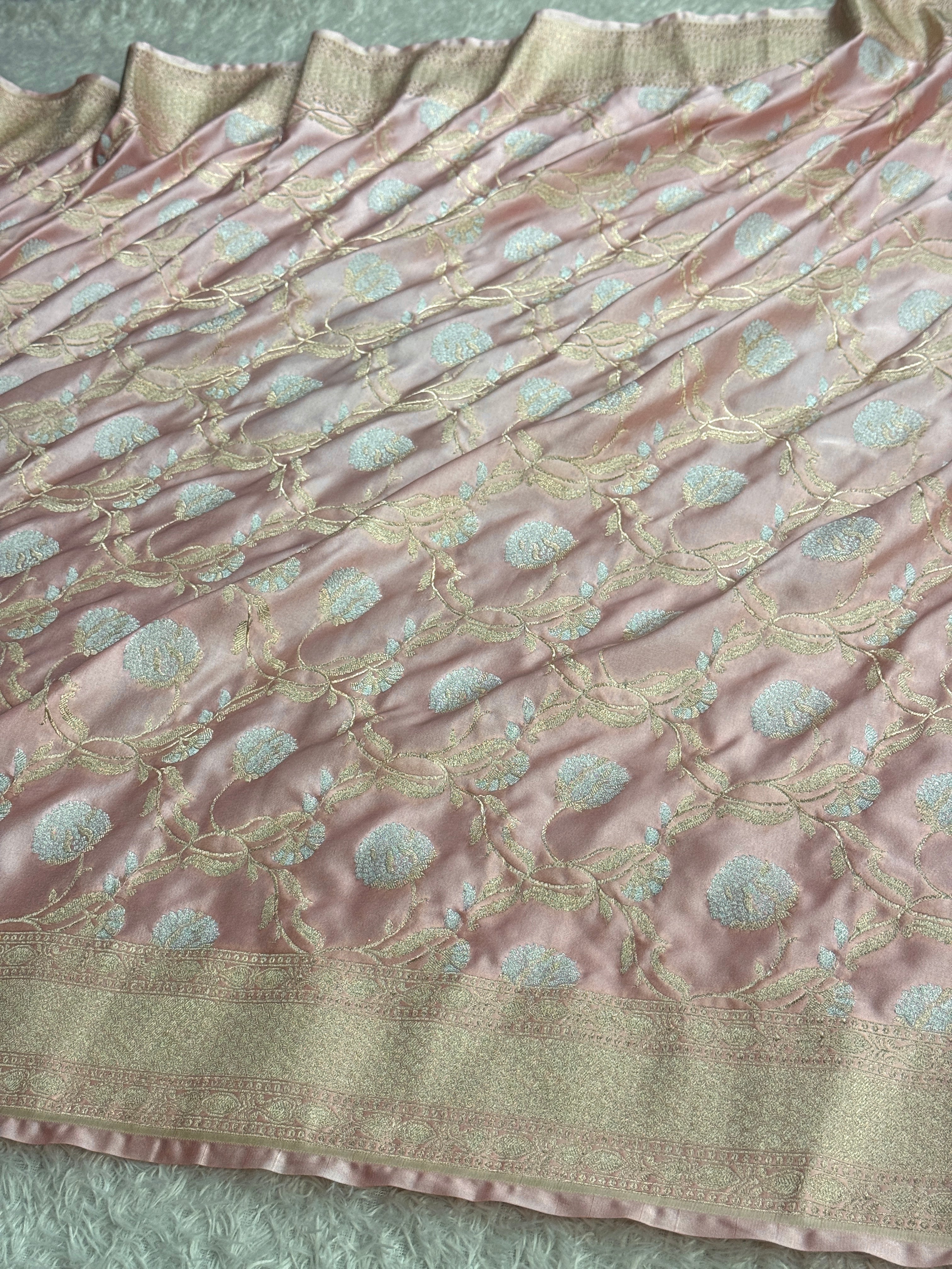 BANARASI MASHRU KATAN SILK SAREE MK064