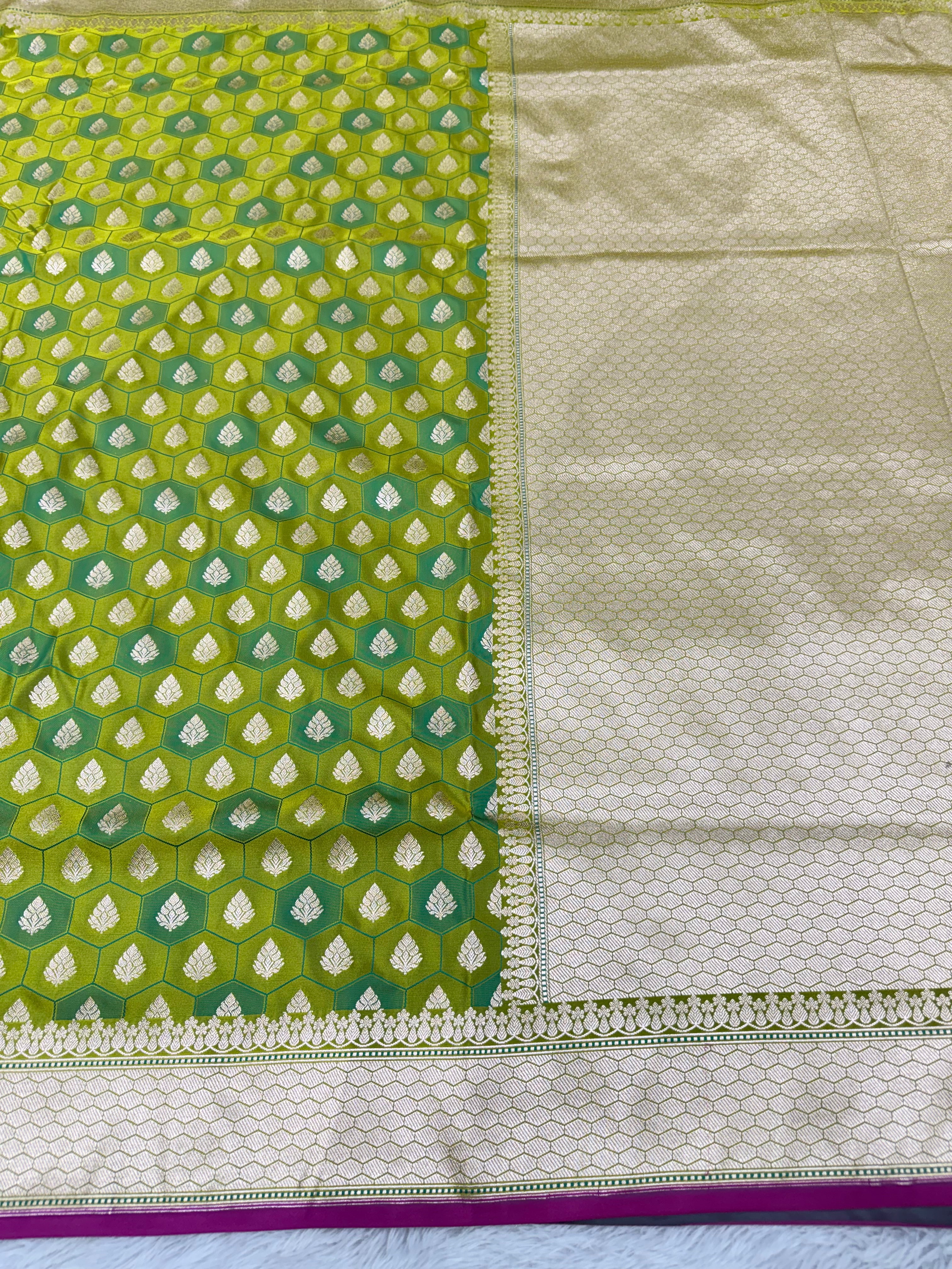 Banarasi mashru katan silk saree tanchui design hn112