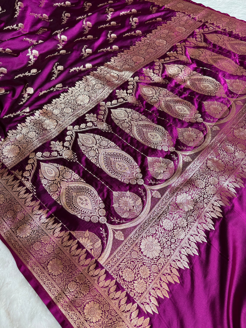 BANARASI MASHRU KATAN SILK SAREE HN524