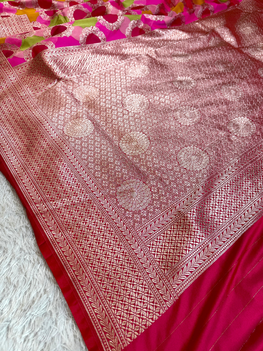 BANARASI MASHRU KATAN SILK SAREE HN516