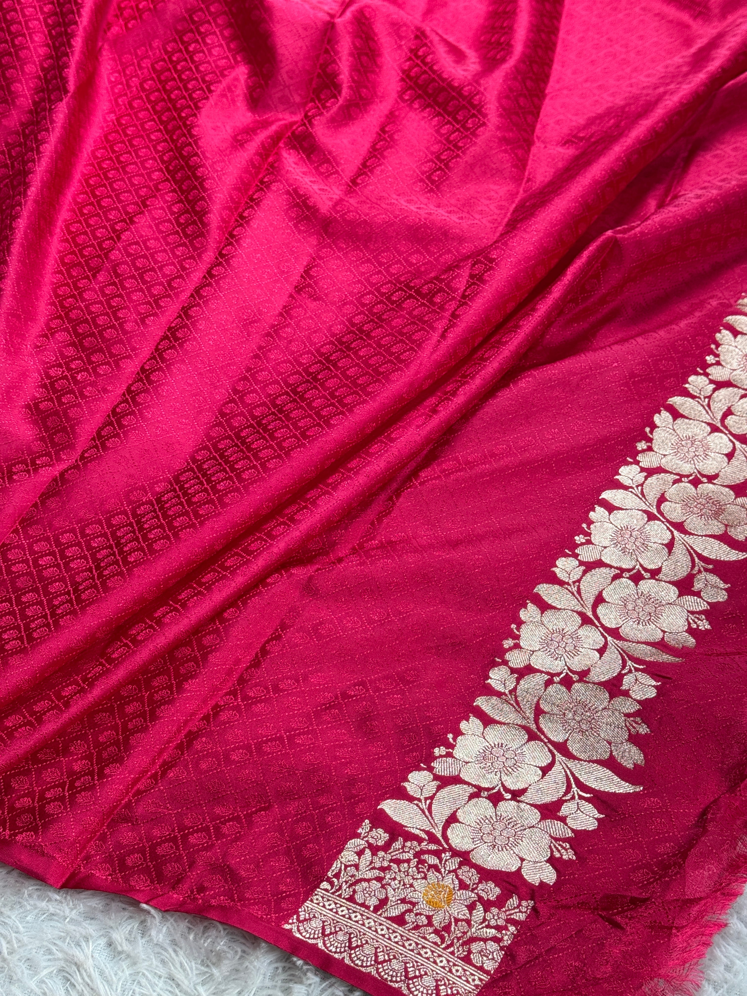 BANARASI MASHRU KATAN SILK SAREE MK029