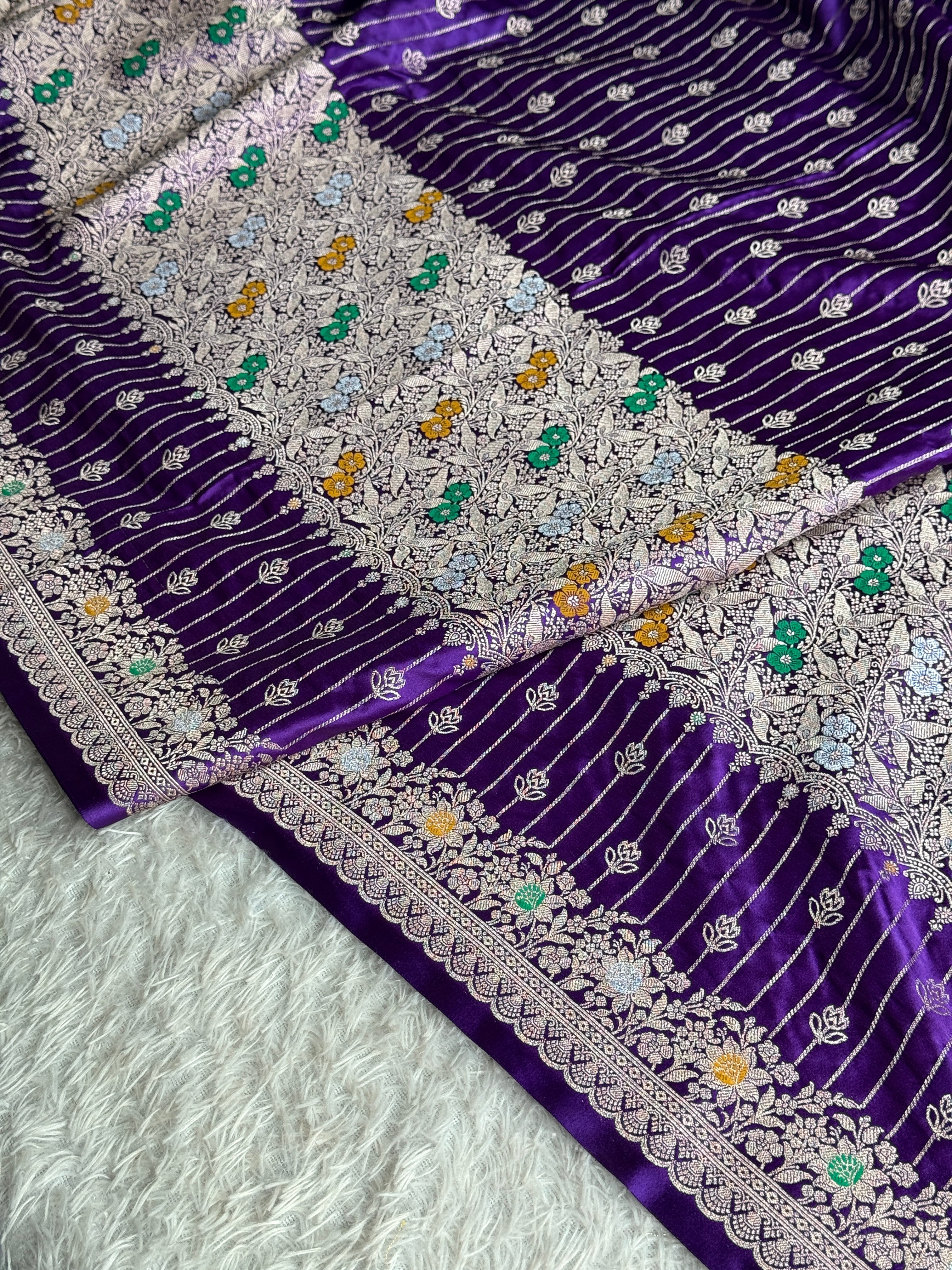 BANARASI MASHRU KATAN SILK SAREE MK029
