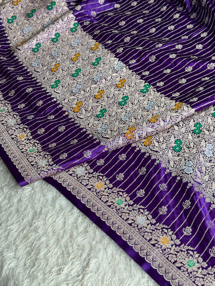 BANARASI MASHRU KATAN SILK SAREE MK029
