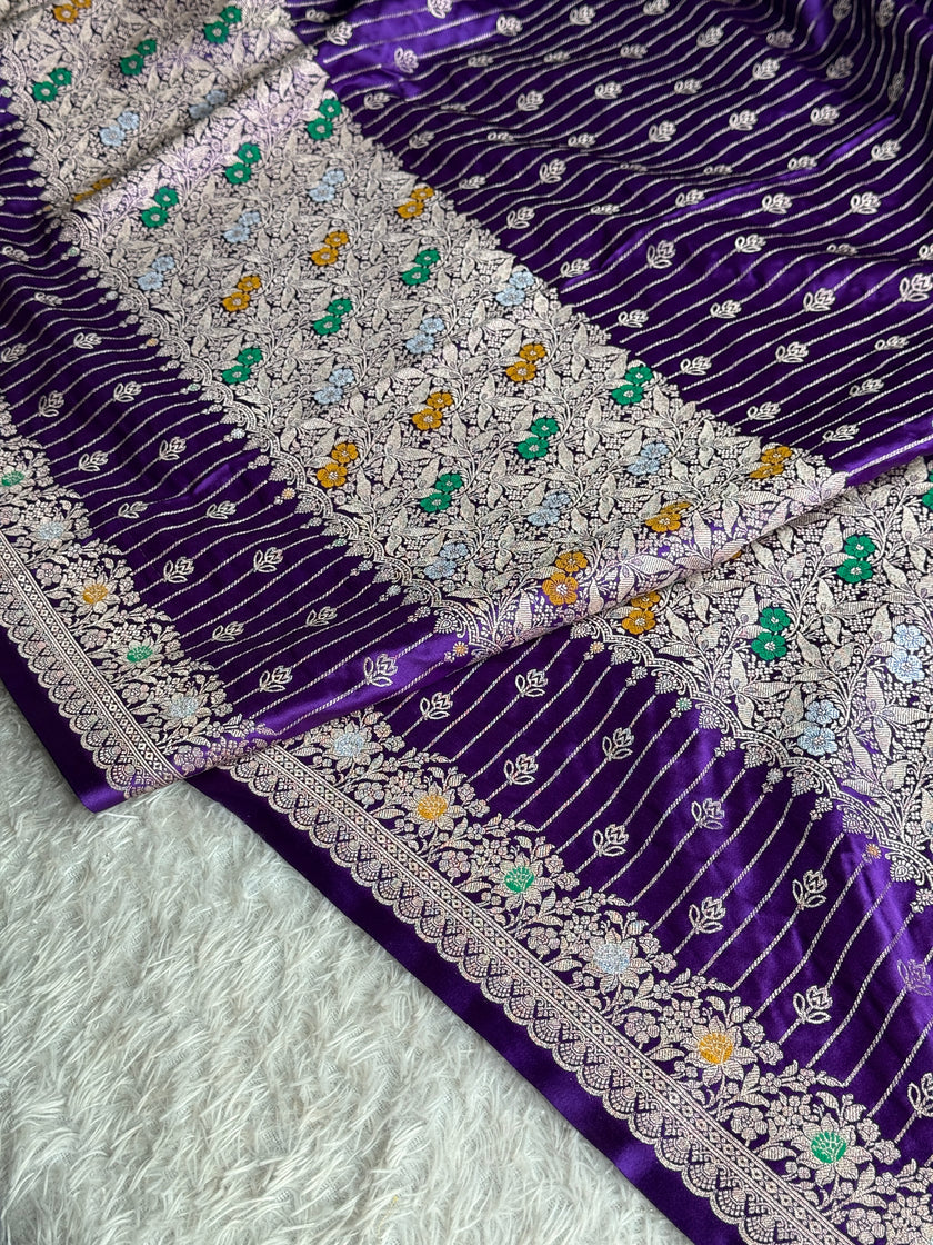 BANARASI MASHRU KATAN SILK SAREE MK029