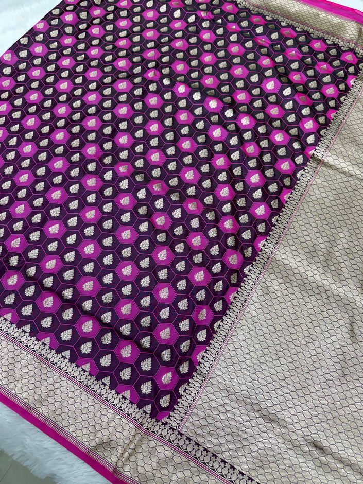 Banarasi mashru katan silk saree tanchui design hn112