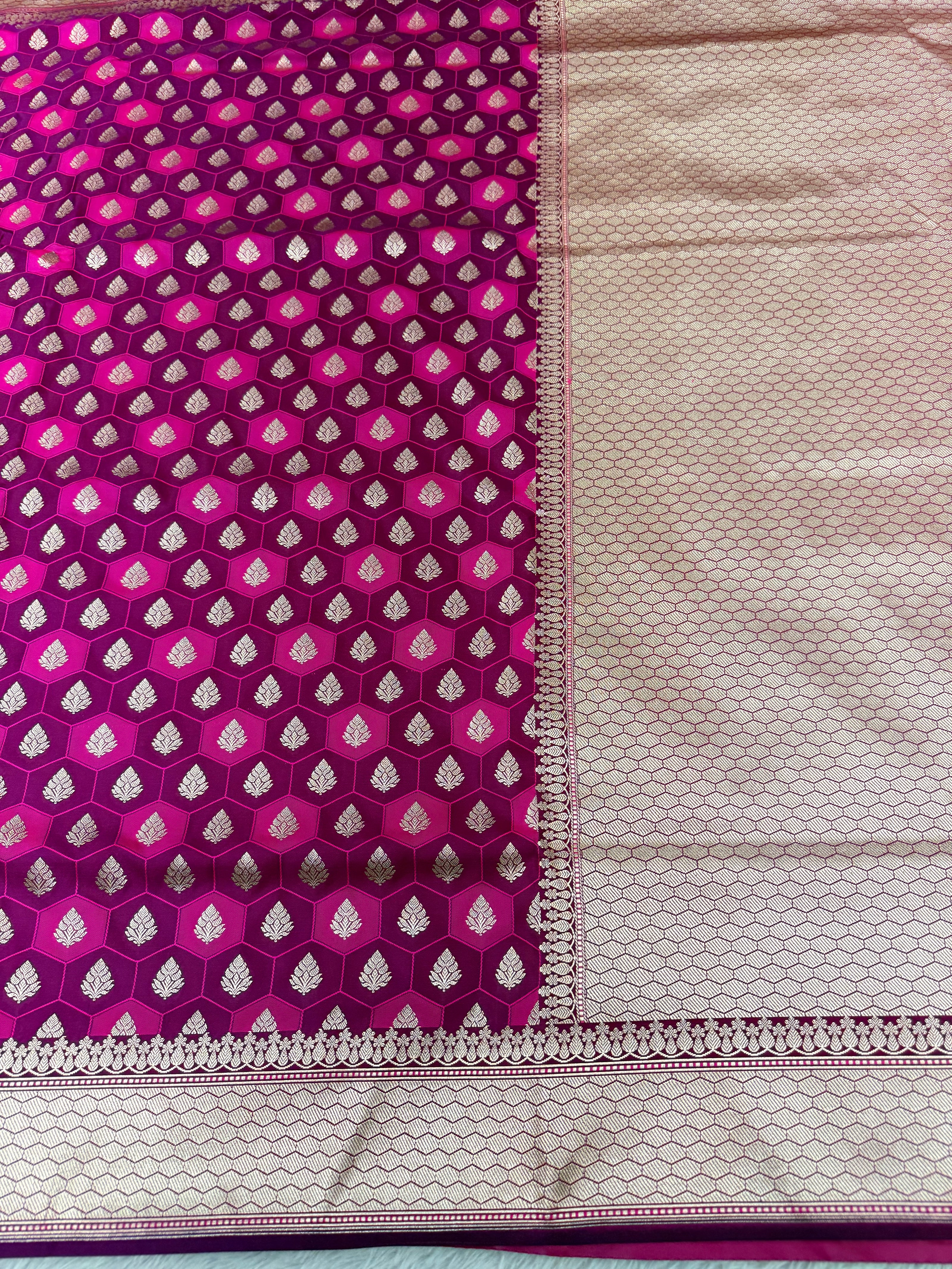 Banarasi mashru katan silk saree tanchui design hn112