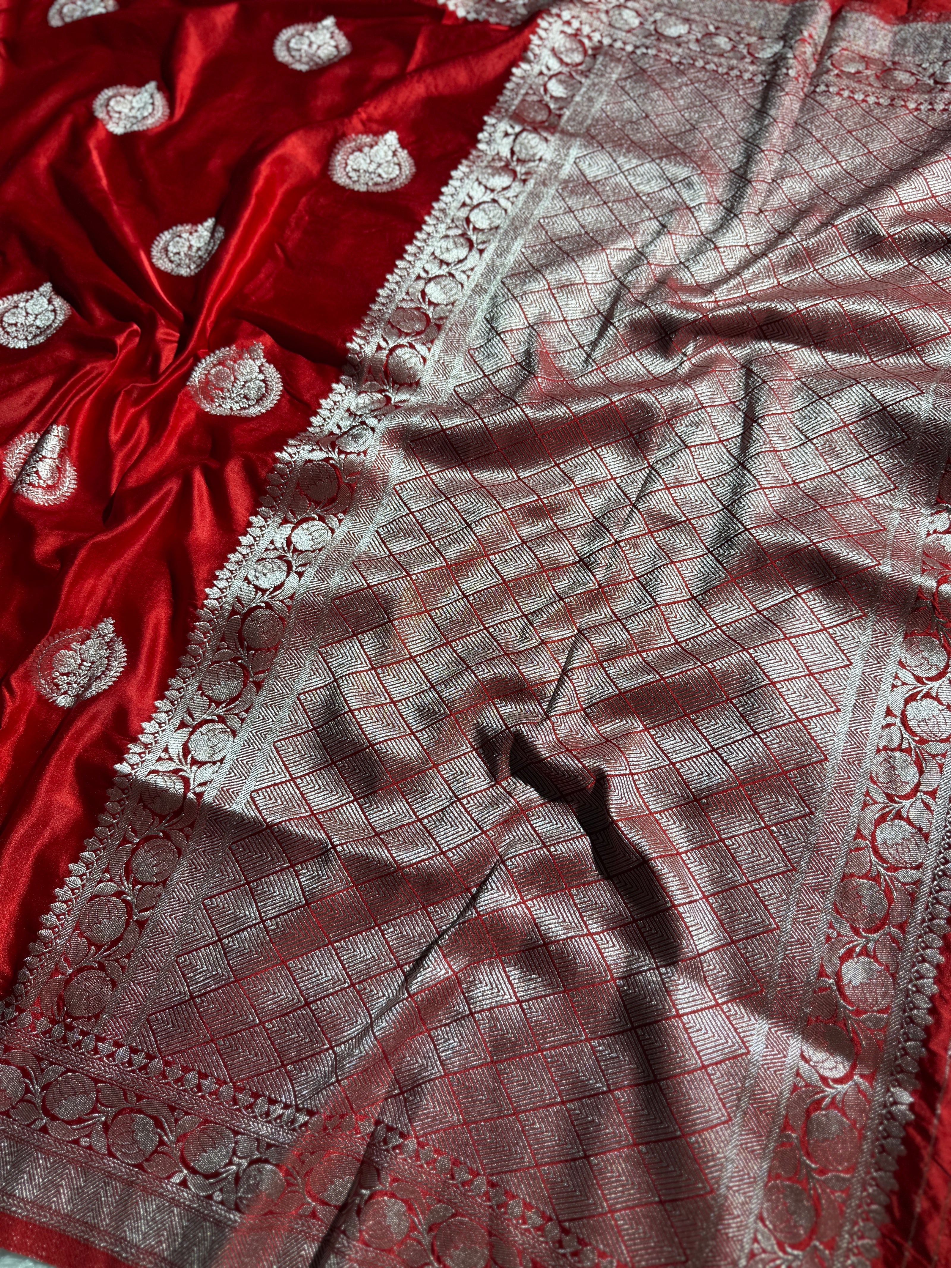 BANARASI MASHRU KATAN SILK SAREE HN166