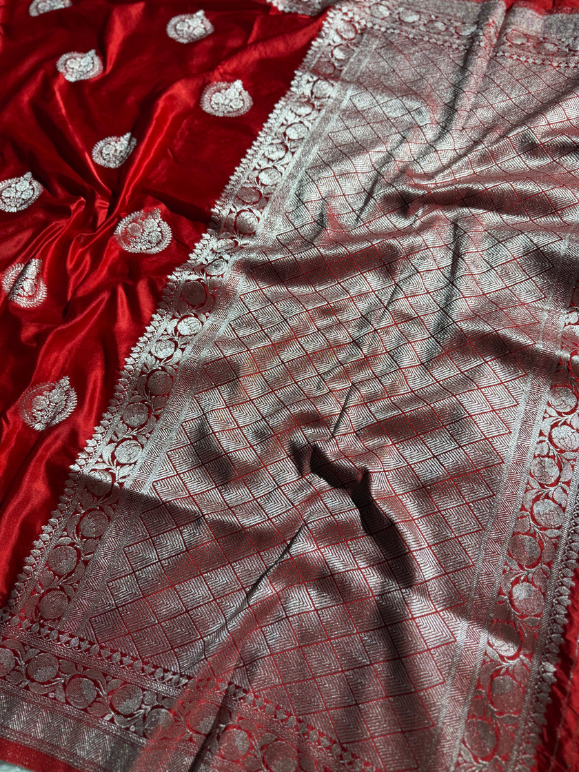 BANARASI MASHRU KATAN SILK SAREE HN166