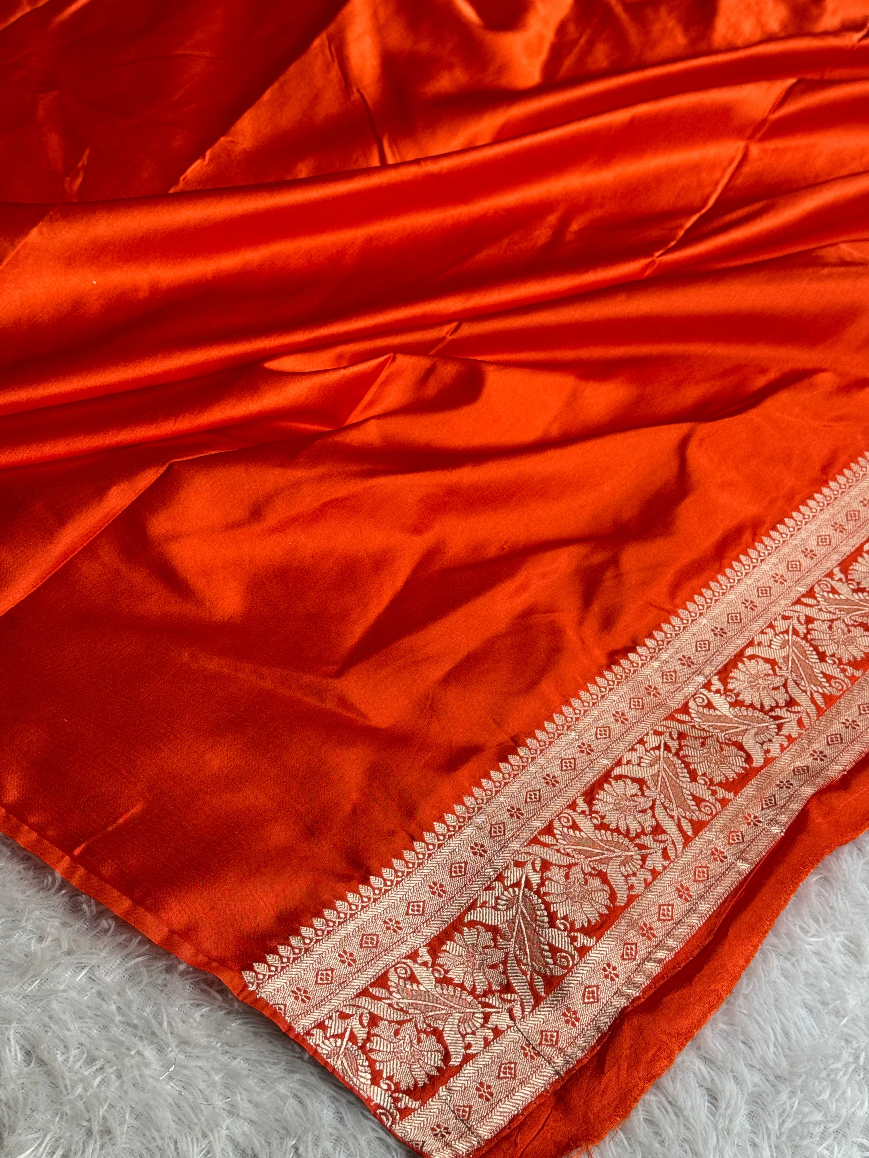 BANARASI MASHRU KATAN SILK SAREE MK030