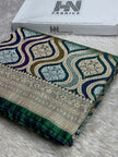 BANARASI MASHRU KATAN SILK SAREE MENAKARI WORK HN500