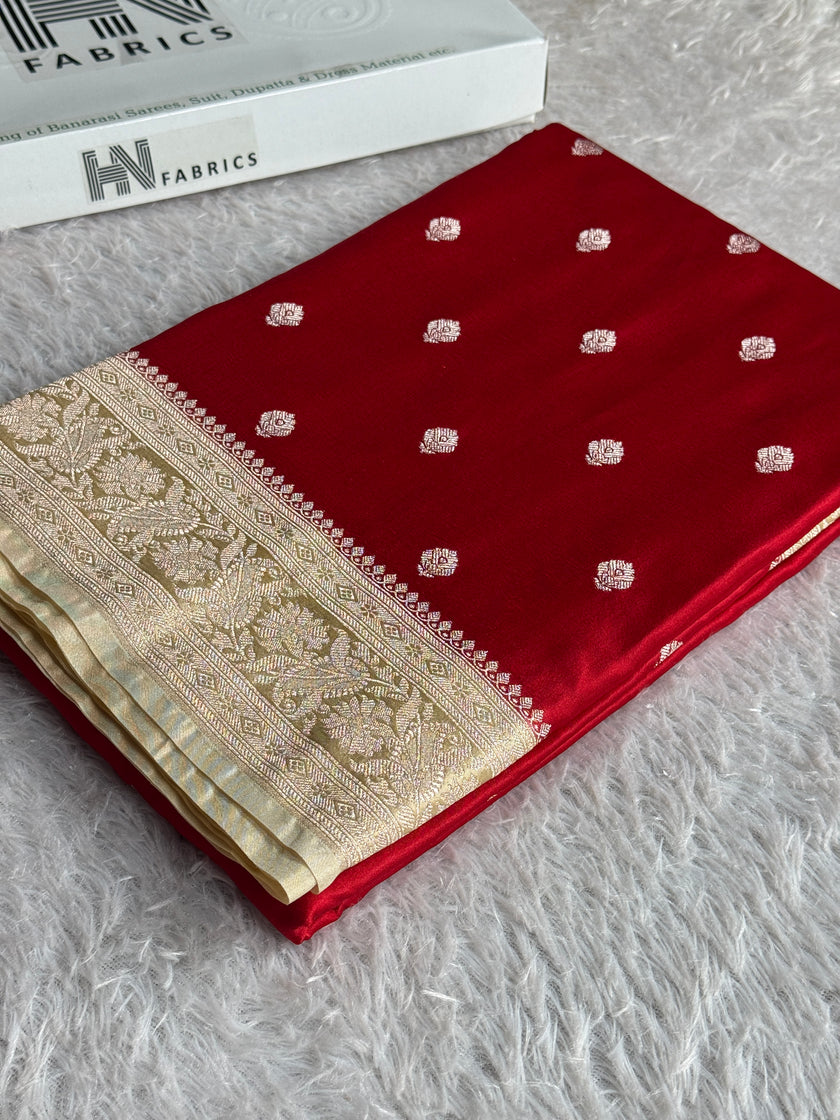 BANARASI MASHRU KATAN SILK SAREE MK030