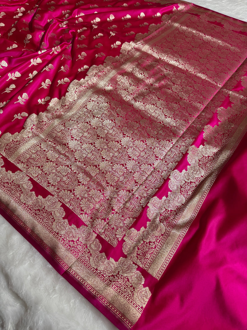 BANARASI MASHRU KATAN SILK SAREE HN528