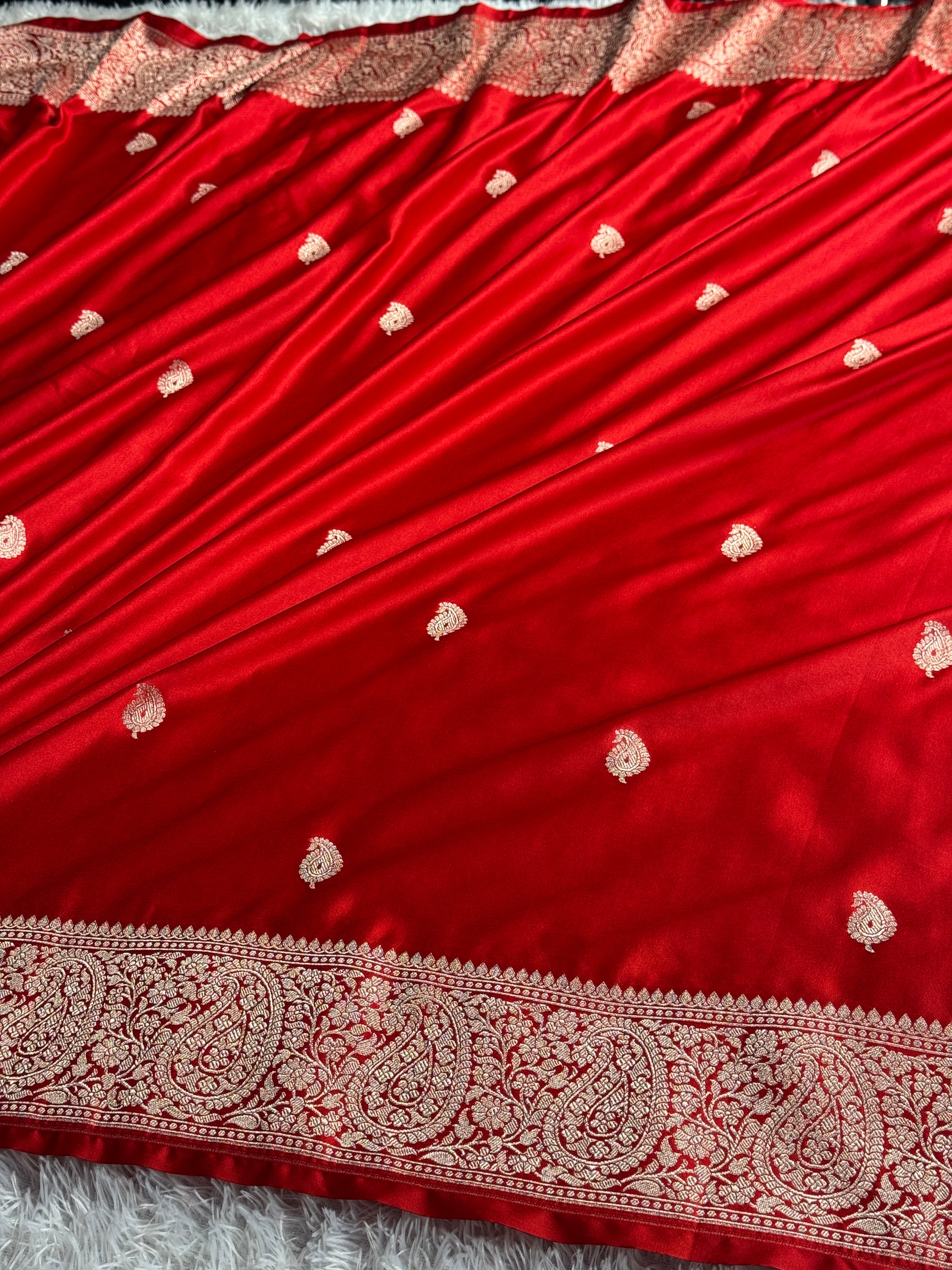 BANARASI MASHRU KATAN SILK SAREE MK041