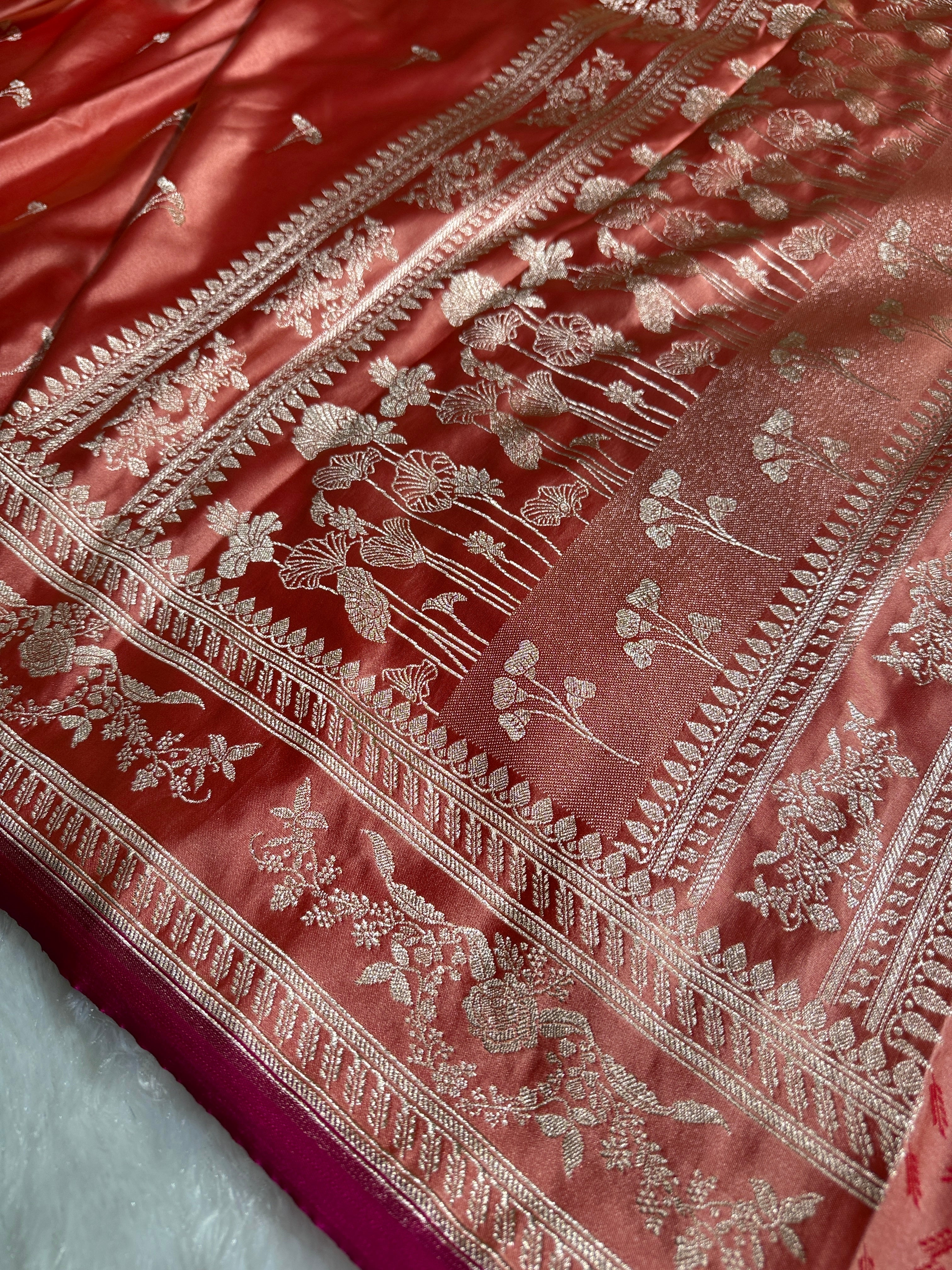 BANARASI MASHRU KATAN SILK SAREE HN529
