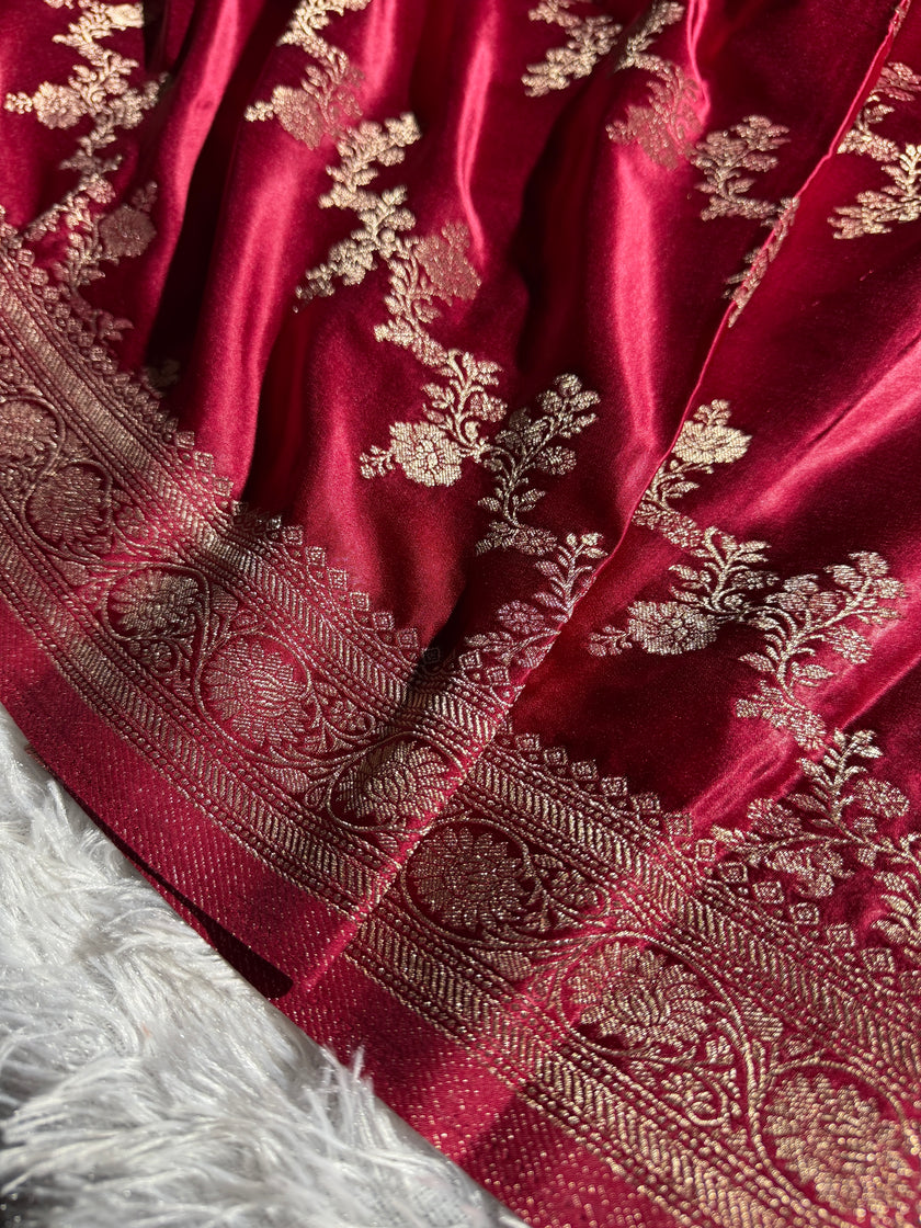 BANARASI MASHRU KATAN SILK SAREE HN144