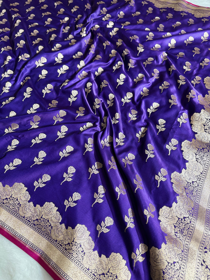 BANARASI MASHRU KATAN SILK SAREE HN528