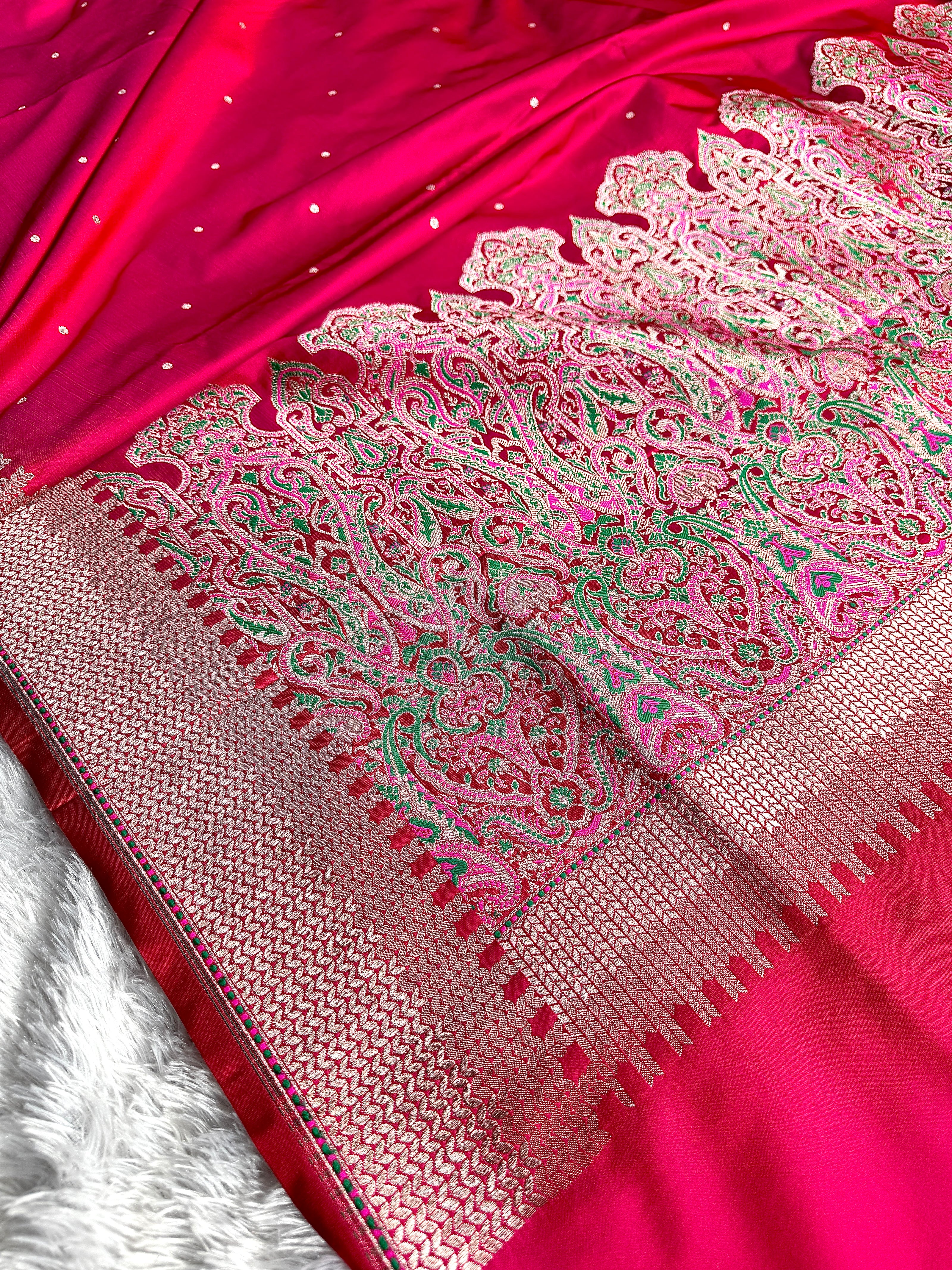 BANARASI MASHRU KATAN SILK SAREE HN556