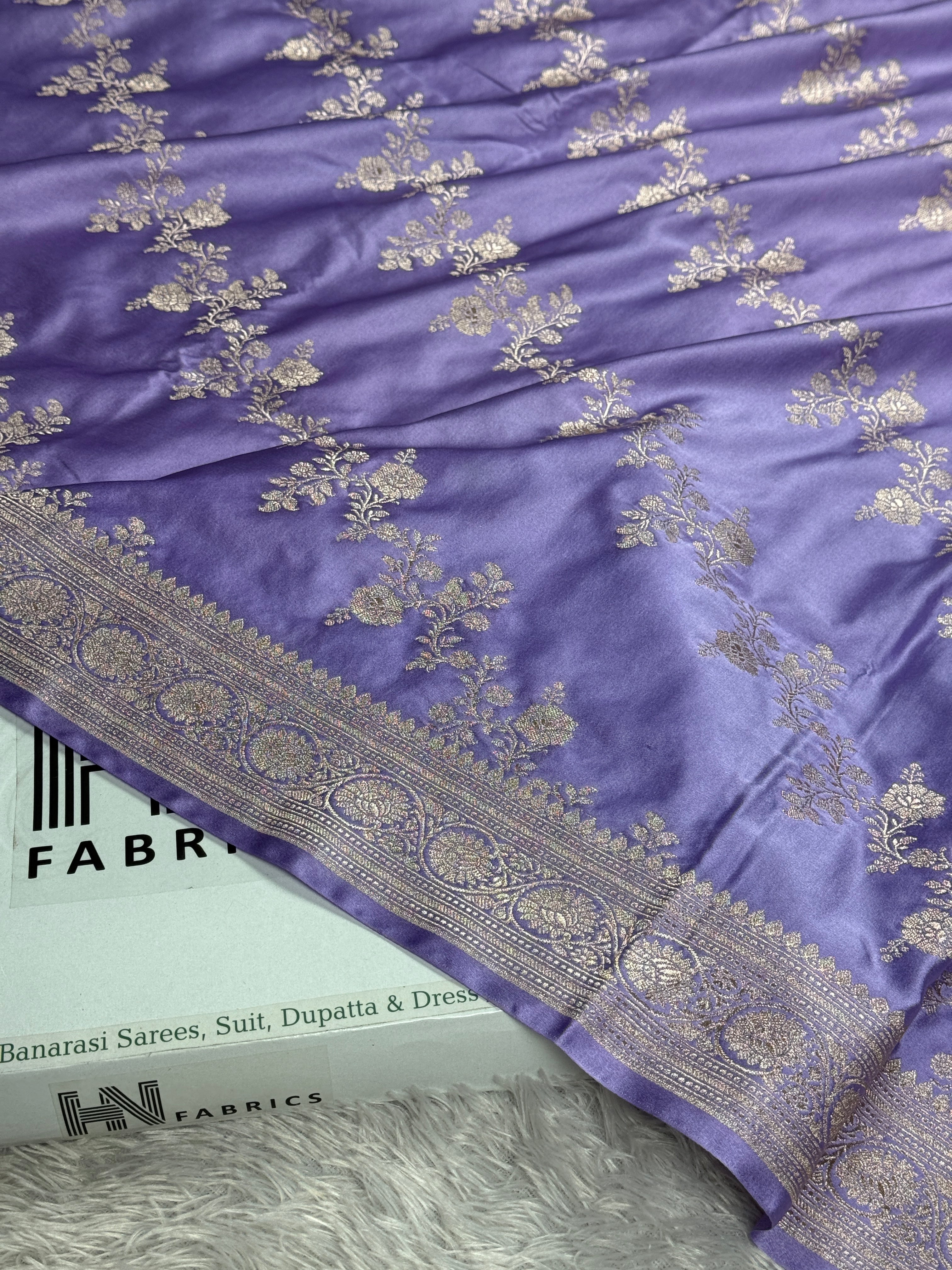 BANARASI MASHRU KATAN SILK SAREE HN580