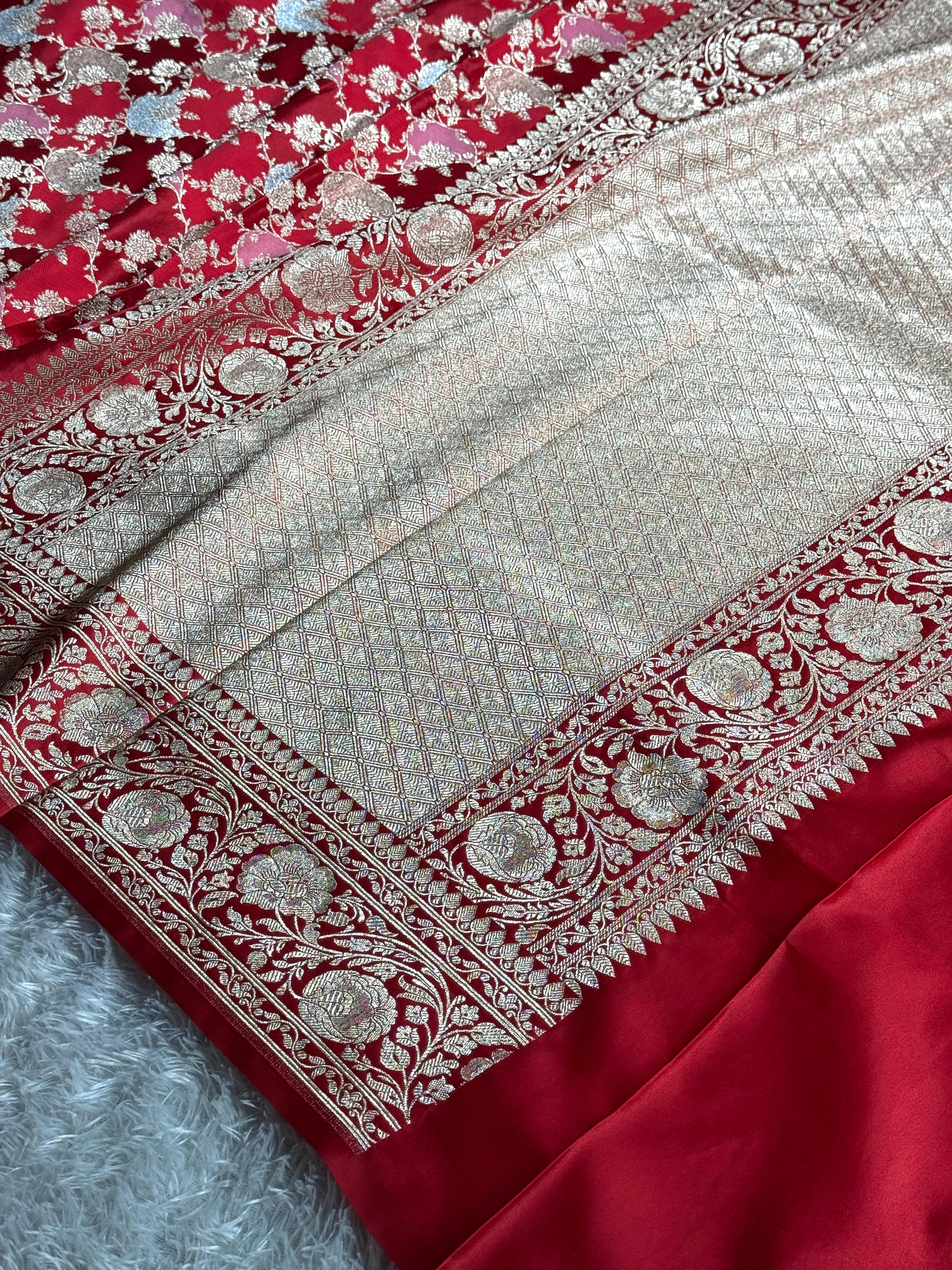 BANARASI MASHRU KATAN SILK SAREE MK019