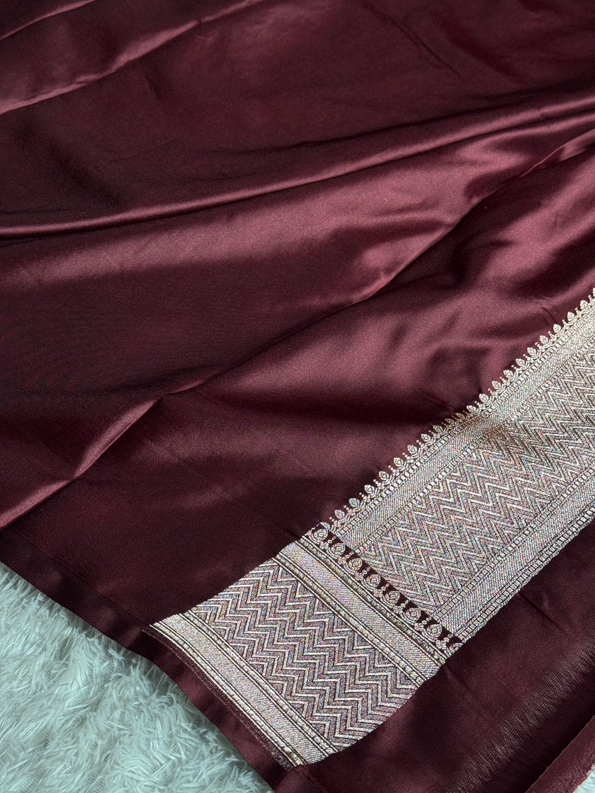 BANARASI MASHRU KATAN SILK SAREE MK023