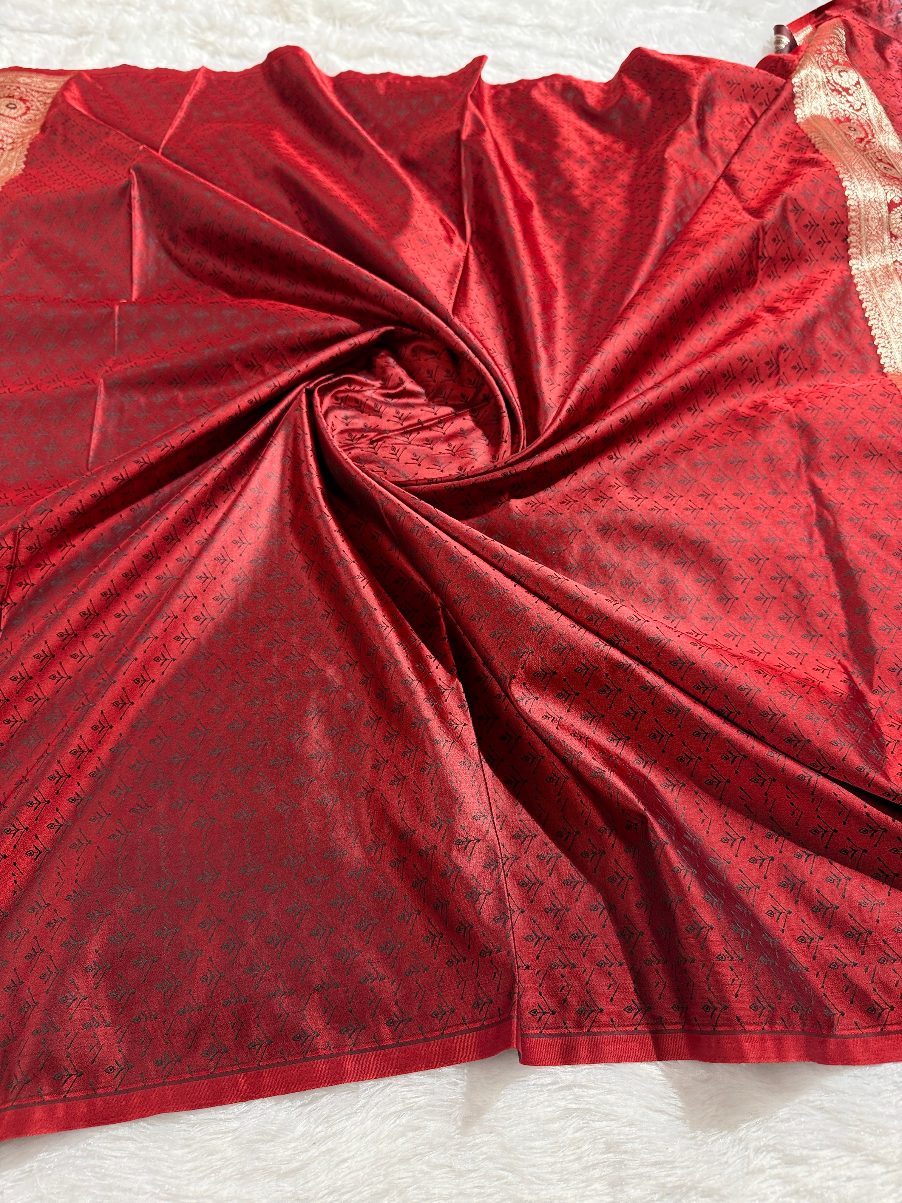 BANARASI MASHRU KATAN SILK SAREE HN536