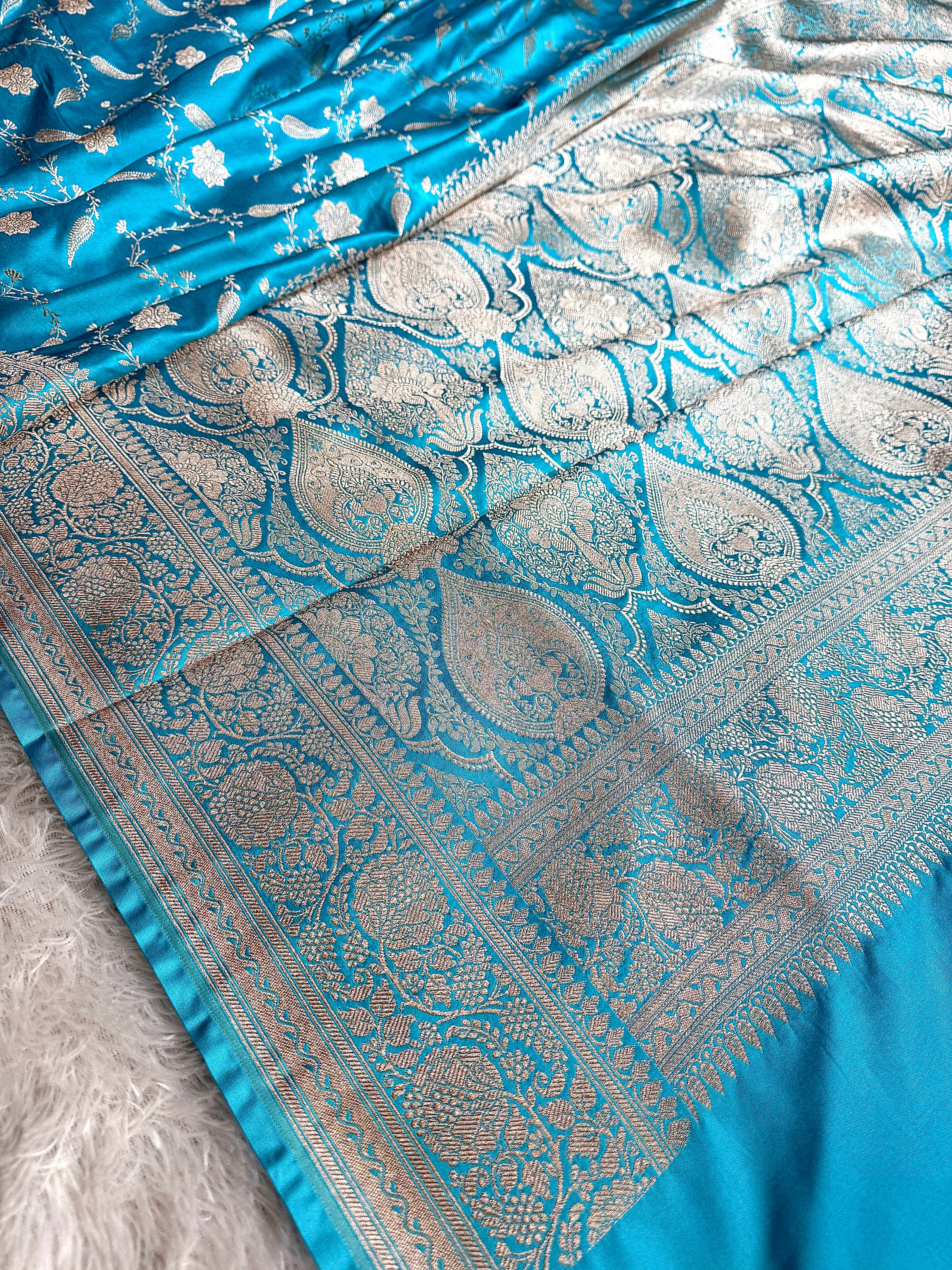 BANARASI MASHRU KATAN SILK SAREE HN553