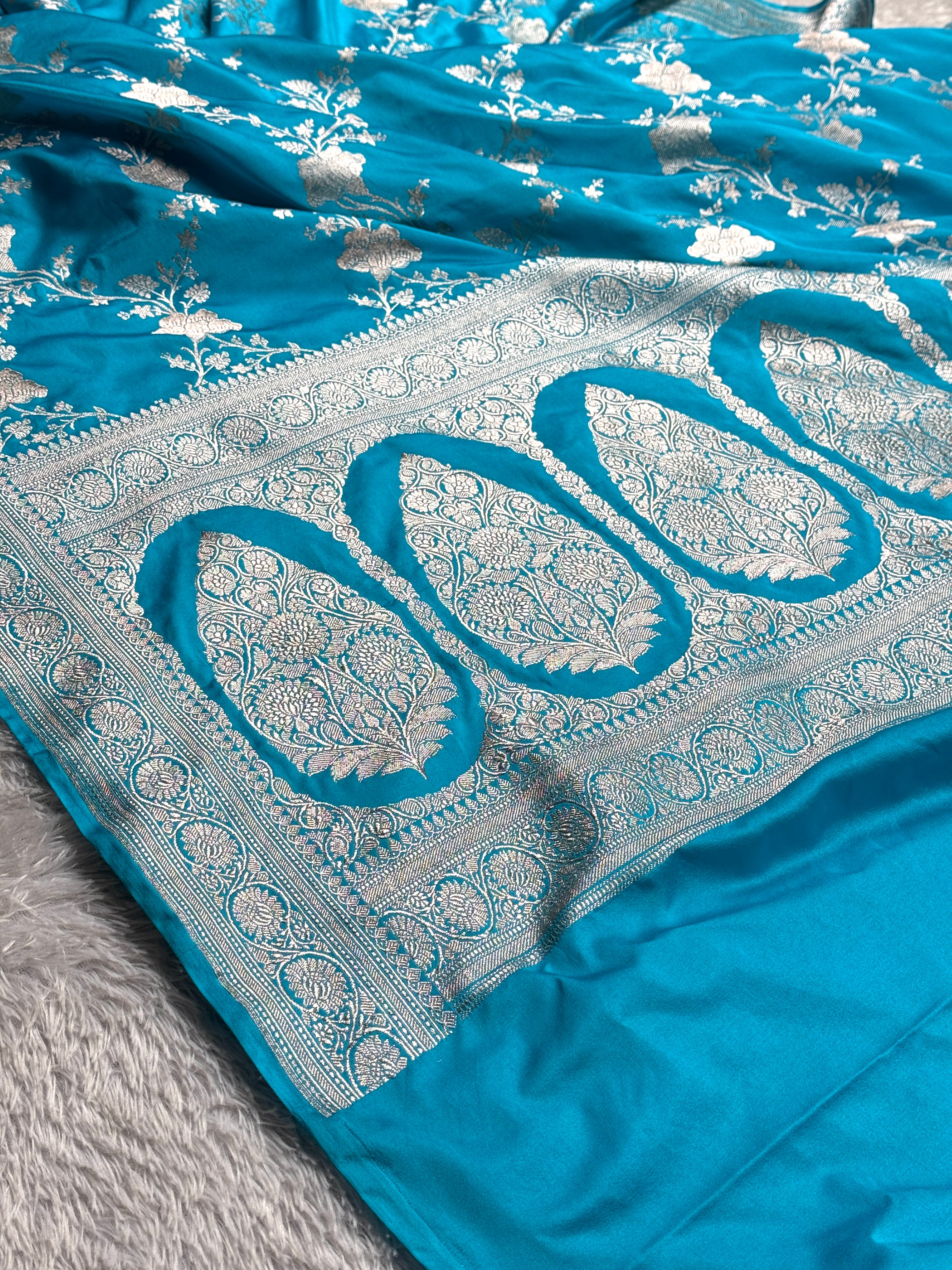 BANARASI MASHRU KATAN SILK SAREE HN575
