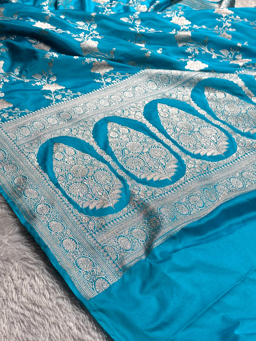 BANARASI MASHRU KATAN SILK SAREE HN575