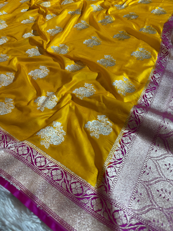 BANARASI MASHRU KATAN SILK SAREE HN103