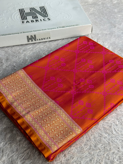 BANARASI MASHRU KATAN SILK SAREE MK044
