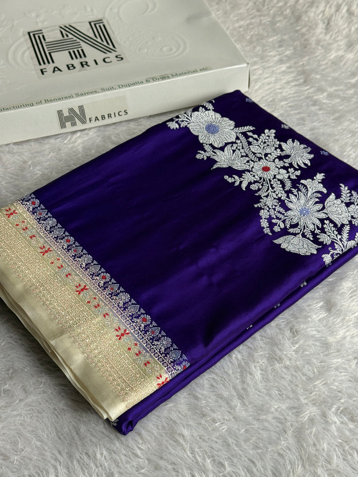 BANARASI MASHRU KATAN SILK SAREE MK045