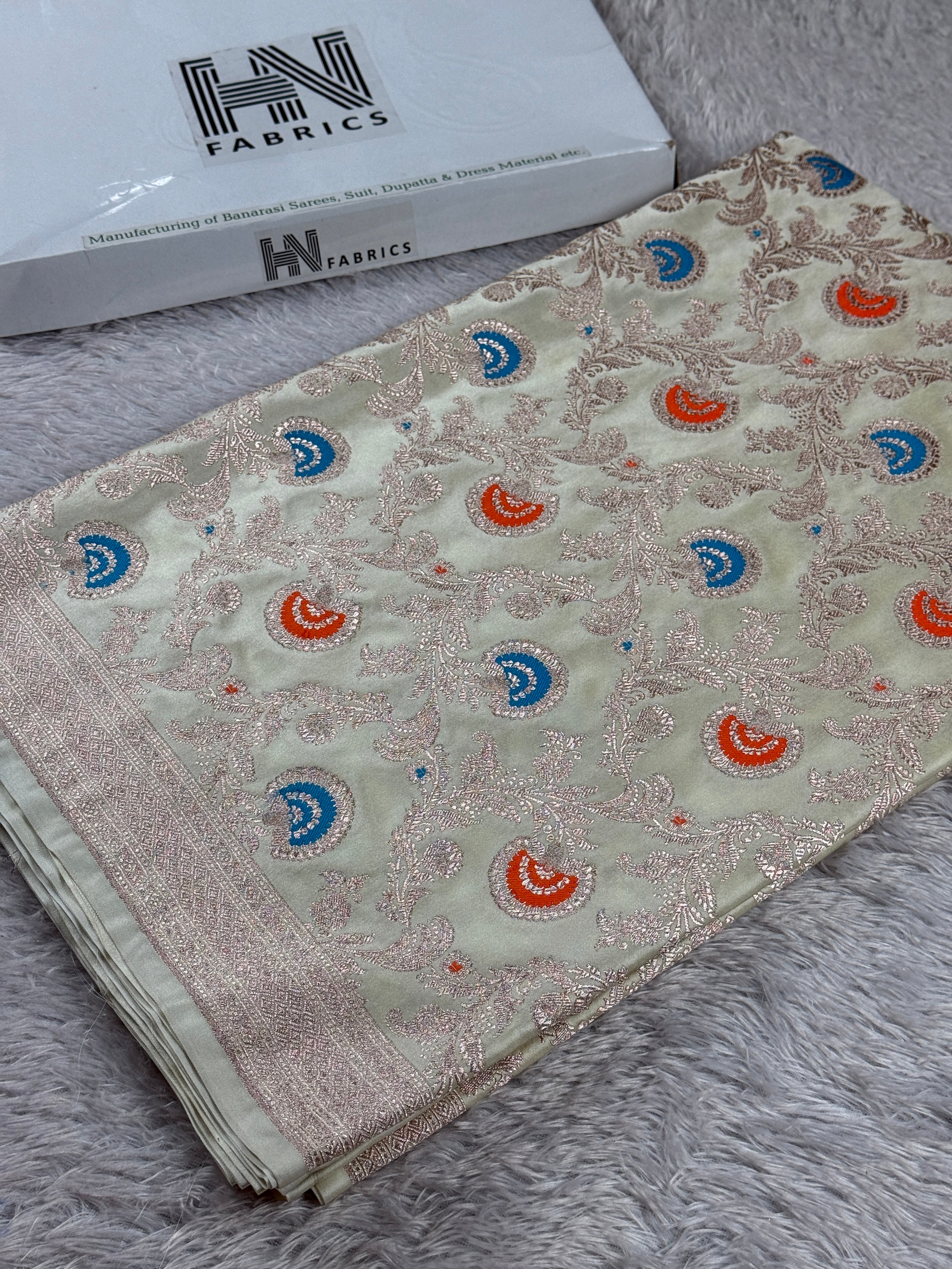 BANARASI MASHRU KATAN SILK SAREE MK016