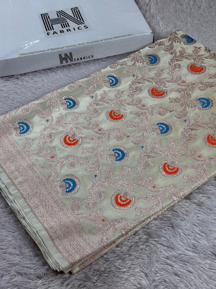 BANARASI MASHRU KATAN SILK SAREE MK016
