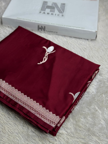 BANARASI MASHRU KATAN SILK SAREE HN710