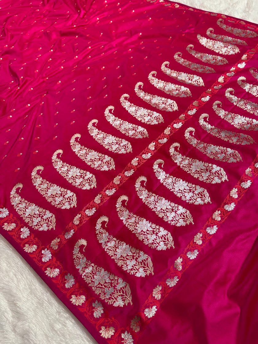 BANARASI MASHRU KATAN SILK SAREE HN541