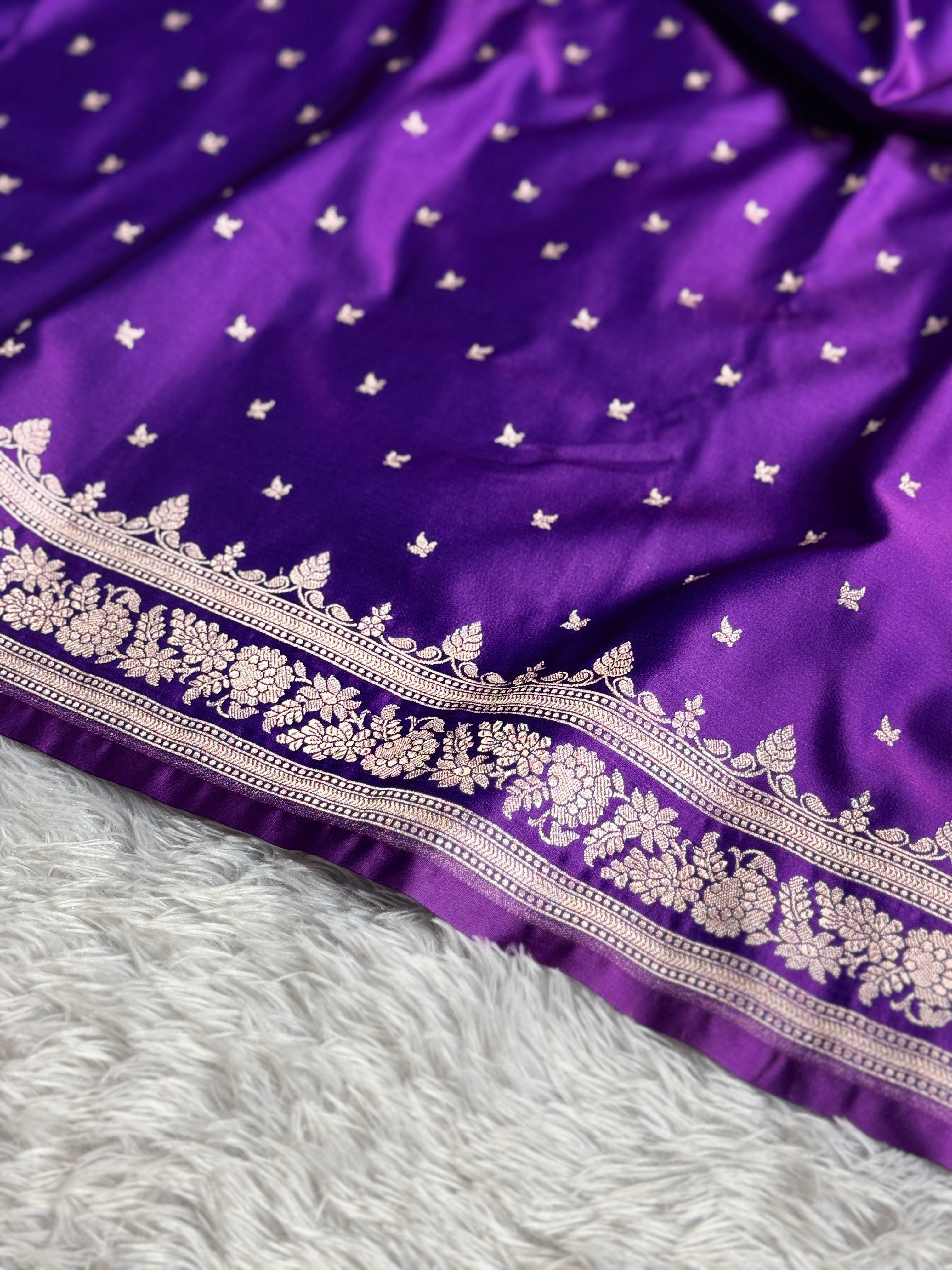 BANARASI MASHRU KATAN SILK SAREE HN570