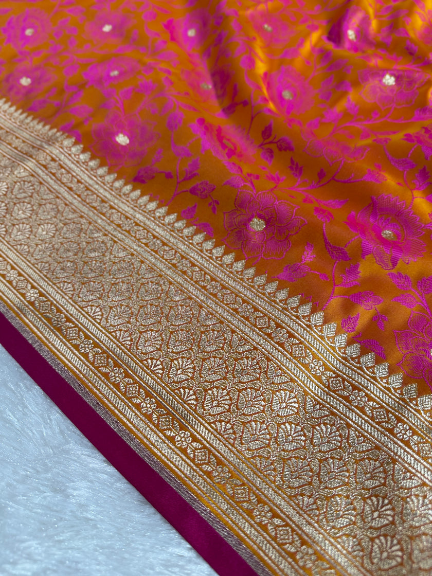 BANARASI MASHRU KATAN SILK SAREE HN531